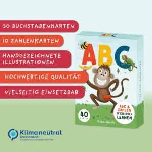 „ABC“ - Kartenset für Kinder