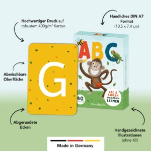 „ABC“ - Kartenset für Kinder