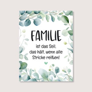 Schild Acrylglas „Familie"
