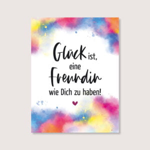 Schild Acrylglas „Freundin"