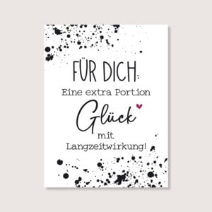 Schild Acrylglas „Glück"