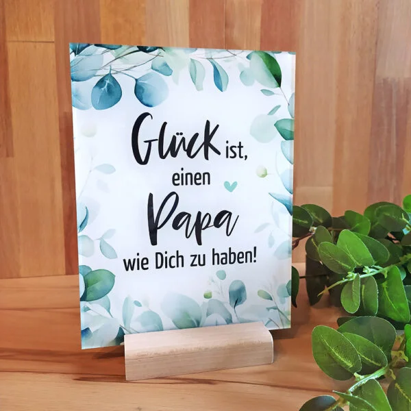 Schild Acrylglas „Papa"