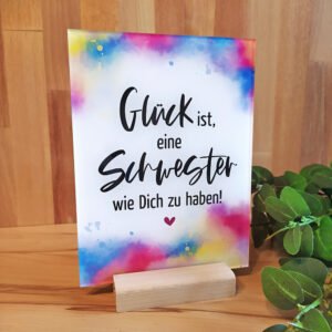 Schild Acrylglas „Schwester"