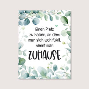 Schild Acrylglas „Zuhause"