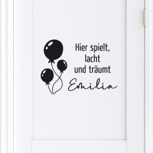 Aufkleber Kinderzimmertür „Luftballon"