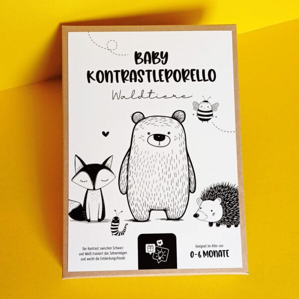 Baby Kontrastleporello „Waldtiere"