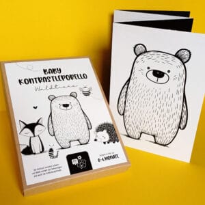 Baby Kontrastleporello „Waldtiere