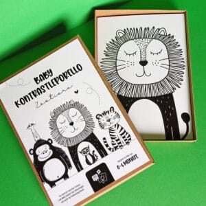 Baby Kontrastleporello „Zootiere