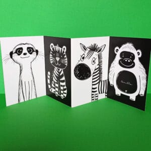 Baby Kontrastleporello „Zootiere