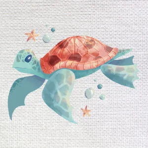 Bügelbild „Schildkröte