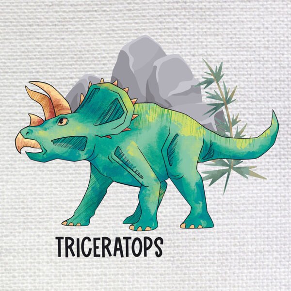 Bügelbild „Triceratops"
