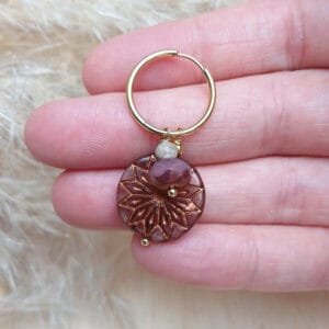 Ohrringe mit Glasperlen „Mandala