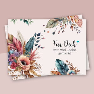 Dankeskarte „Boho“