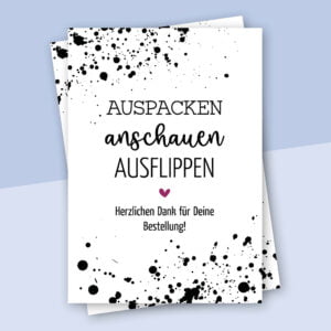 Dankeskarte „Spritzer“