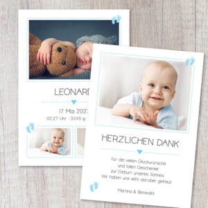 Danksagung Geburt „Punkte"