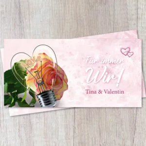 Einladung zur Hochzeit „Love"