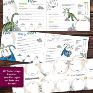 Freundebuch „Dinosaurier