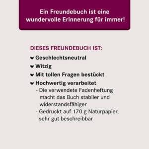 Freundebuch Infos