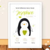 Geburtsposter „Pinguin"