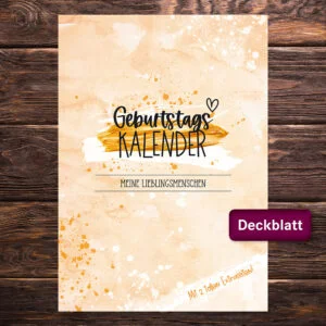 Geburtstagskalender „Lieblingsmenschen"