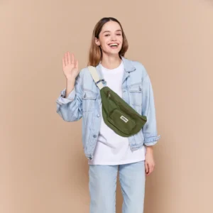 Große Gürteltasche, Olivgrün