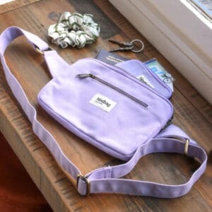 Kleine Gürteltasche, Lila