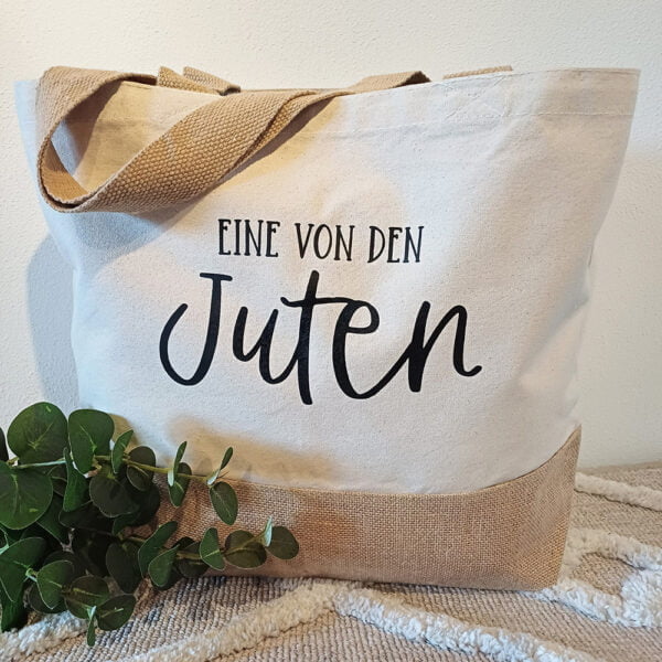 Jutetasche „Eine von den Juten"