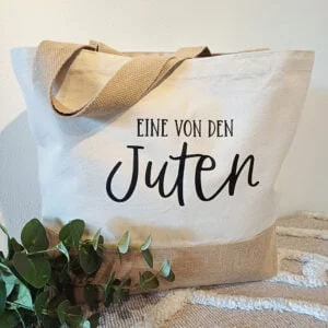Jutetasche „Eine von den Juten"