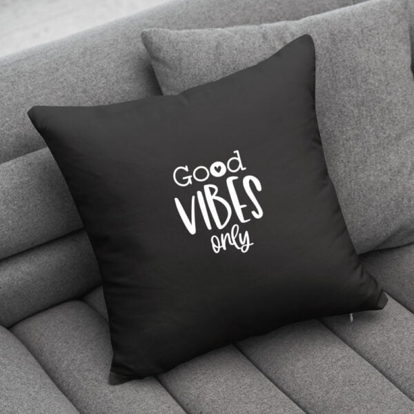Kissenhülle „Good vibes only"