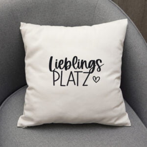 Kissenhülle „Lieblingsplatz"