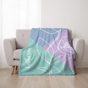 Kuscheldecke „Pastell", Fleecedecke, personalisiert