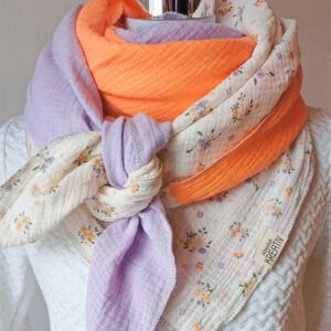 XXL Musselintuch „Blumen