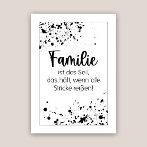 Poster Familie „Seil"