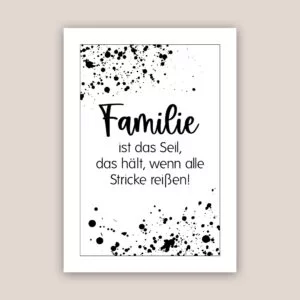 Poster Familie „Seil"