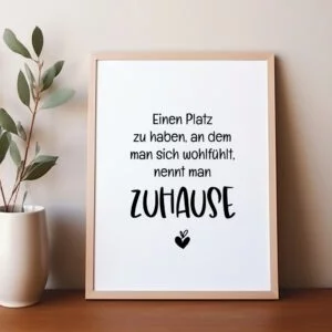 Poster „Zuhause