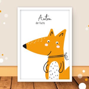 Poster Kinderzimmer „Fuchs"