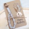 Makramee Schlüsselanhänger „Happy Birthday"