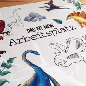 Schreibtischunterlage „Dinosaurier