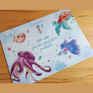 Schreibtischunterlage „Meerestiere"