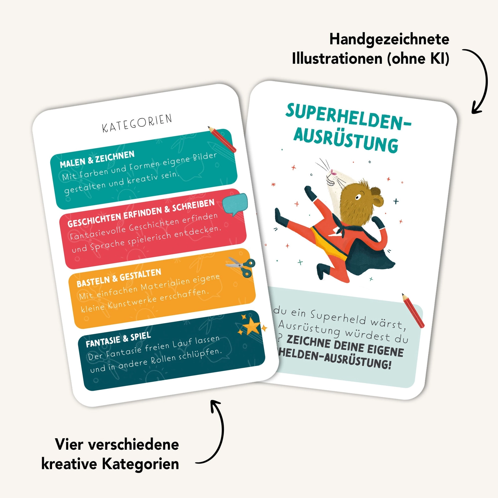 „Starke Ideen“ - Kreativitätskarten für Kinder