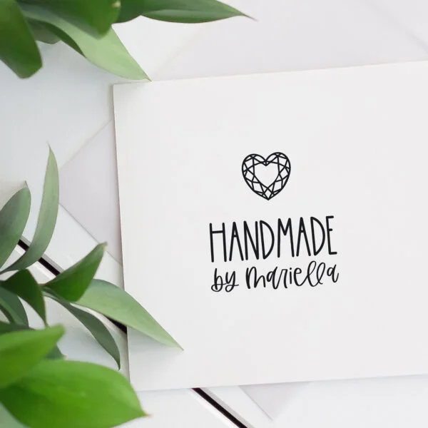 Personalisierter Stempel „Handmade“