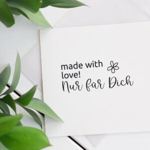 Stempel „Made with love“