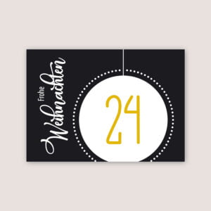 Weihnachtskarte „Kugel"