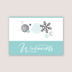 Weihnachtskarte „Schneeflocken"