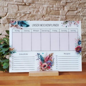Wochenplaner aus Acrylglas „Boho“