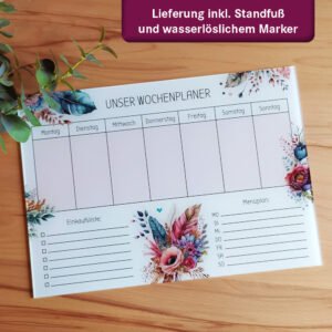 Wochenplaner aus Acrylglas „Boho“