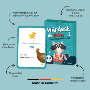 „Würdest du lieber …?“ – Gesprächsspiel für Kinder ab 5 Jahren