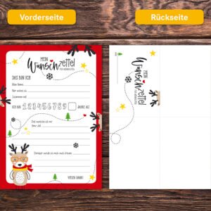 Wunschzettel zum Ausfüllen