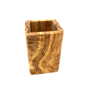 Zahnputzbecher aus Olivenholz