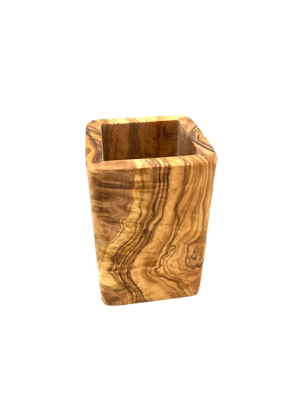 Zahnputzbecher aus Olivenholz